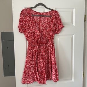 Red Short Sun Dress